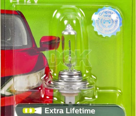 Автолампа Philips LongLife EcoVision H7 PX26d 55 W прозрачная 12972LLECOB1