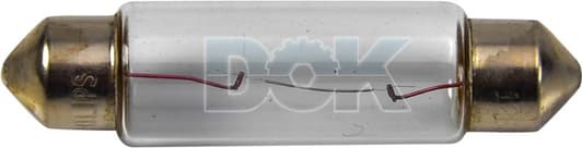 Автолампа Philips Vision C5W SV8,5 5 W прозора 12864CP