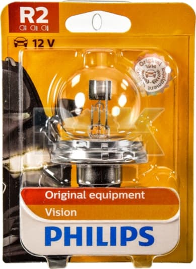 Автолампа Philips Standard R2 P45t-41 45 W прозрачная 12620B1