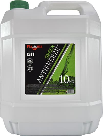 Plazma G11 зеленый -40 °C, 10 л готовый антифриз