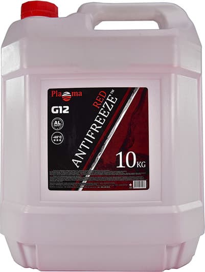 Plazma G12 красный -40 °C, 10 л готовый антифриз