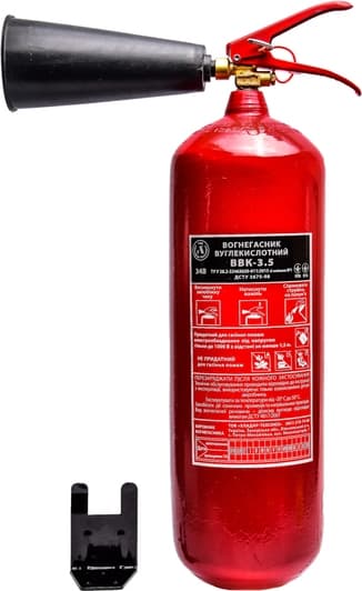 Перезарядный огнетушитель Poputchik углекислотный