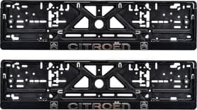 Комплект рамок номерного знака Poputchik 24-003 колір чорний на Citroen