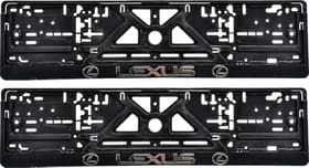 Комплект рамок номерного знака Poputchik 24-009 цвет черный на Lexus