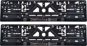 Комплект рамок номерного знака Poputchik 24-011 цвет черный на Mercedes-Benz