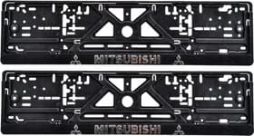 Комплект рамок номерного знака Poputchik 24-012 цвет черный на Mitsubishi