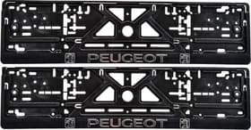 Комплект рамок номерного знака Poputchik 24-014 цвет черный на Peugeot