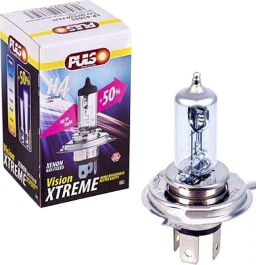Автолампа Pulso X-tremeVision H4 P43t 60 W светло-голубая LP-41655
