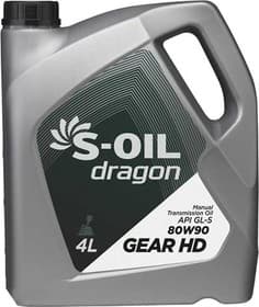 Трансмісійна олива S-Oil DRAGON GEAR HD GL-5 85W-140 мінеральна Трансмісійна олива S-Oil DRAGON GEAR HD GL-5 85W-140 мінеральна