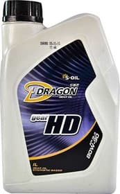 Трансмиссионное масло S-Oil DRAGON GEAR HD GL-5 80W-90 минеральное