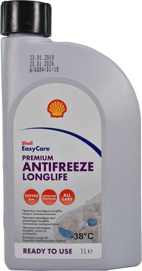 Shell Premium Long Life G12+ красный -38 °C готовый антифриз