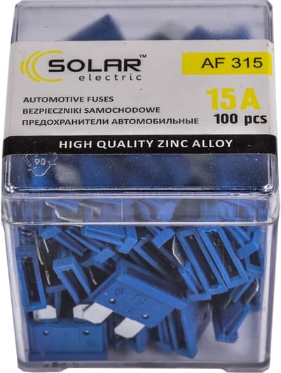 Набір запобіжників Solar af315 FT midi (normal) 100 шт.