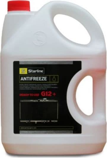 Starline G12+ красный -40 °C, 4 л готовый антифриз