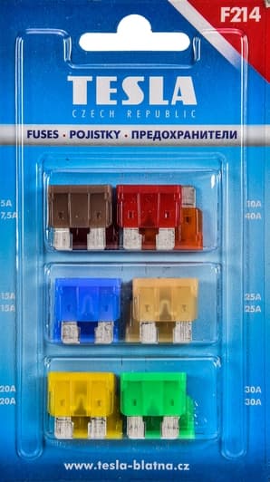 Набор предохранителей Tesla f214 FT midi (normal) 12 шт.