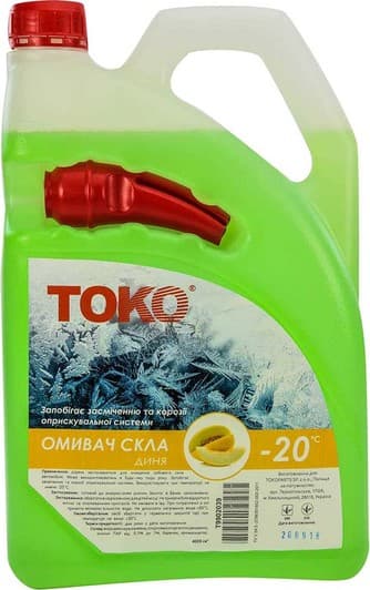 Омивач скла TOKO зимовий -20 °С диня (4 л)