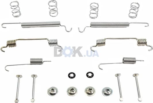 4034 Tomex Монтажний комплект барабанних гальмівних колодок