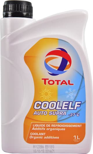 Total Coolelf Auto Supra G12+ розовый -37 °C готовый антифриз