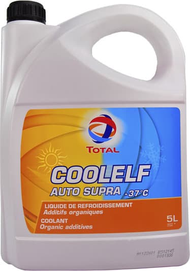 Total Coolelf Auto Supra G12+ розовый -37 °C, 5 л (147989) готовый антифриз
