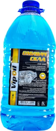 Омивач скла VIPOIL літній -5 °С морська свіжість (5 л)