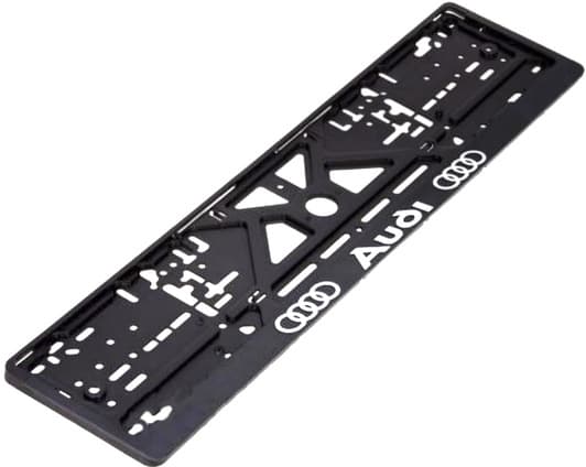 Рамка номерного знака Vitol UKR02 колір чорний на Audi