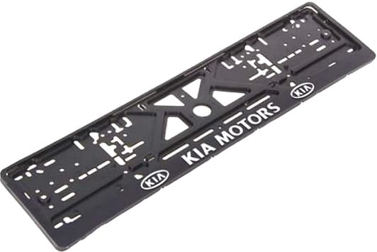 Рамка номерного знака Vitol UKR07 колір чорний на KIA