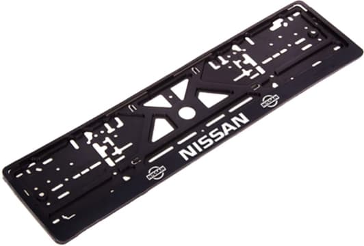 Рамка номерного знака Vitol UKR12 колір чорний на Nissan