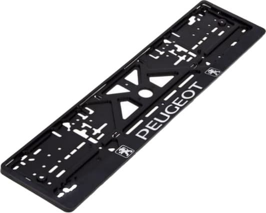 Рамка номерного знака Vitol UKR14 цвет черный на Peugeot