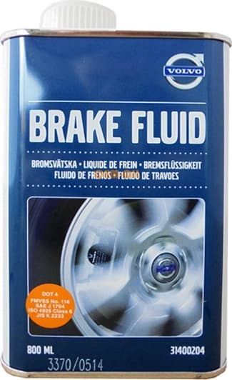 Volvo DOT 4 гальмівна рідина металева тара