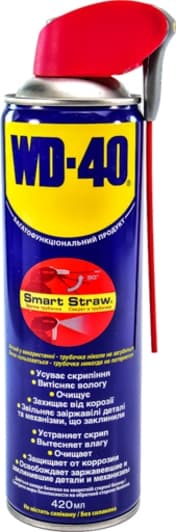 WD-40 Smart Straw многофункциональная смазка, 420 мл (124w700051)