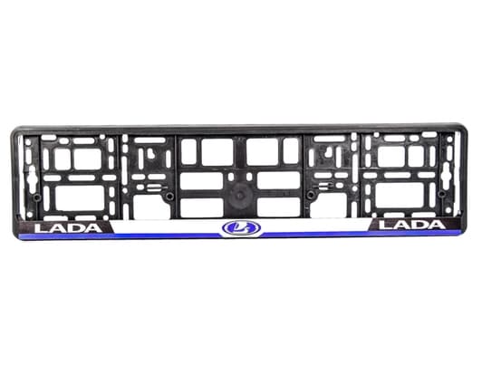 Рамка номерного знака Winso 000121 колір синій на Lada