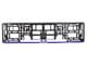 Рамка номерного знака Winso 000121 колір синій на Lada