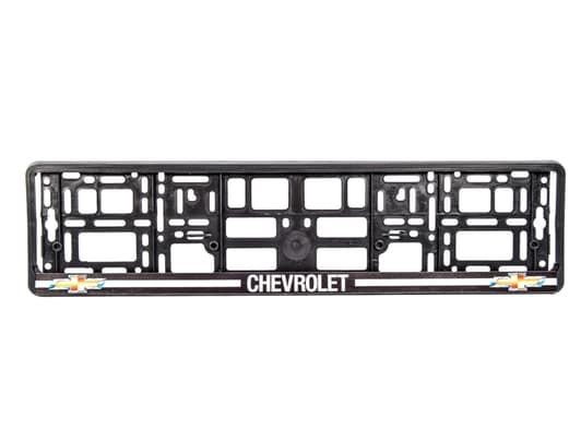 Рамка номерного знака Winso 000352 колір чорний на Chevrolet