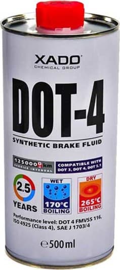 Xado DOT 4, 0,5 л (XA50003) тормозная жидкость