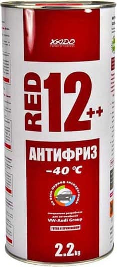 Xado (метал) G12++ червоний -40 °C, 2 л (XA50209) готовий антифриз