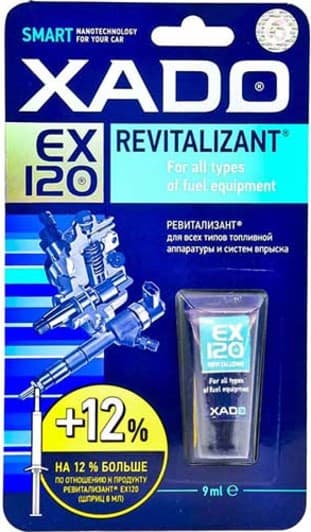 Xado Revitalizant EX120 для всіх типів паливної апаратури і систем упорскування палива, 9 мл (xa10333) присадка