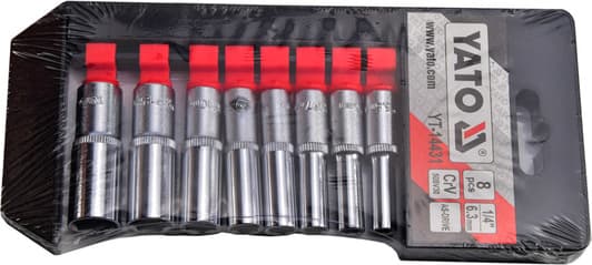 Набор торцевых головок Yato YT-14431 1/4" (8 пр.)