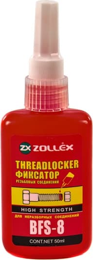 Фіксатор нарізі Zollex Threadlocker High Strength червоний