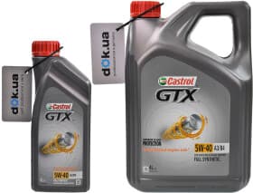 Моторное масло Castrol GTX A3/B4 5W-40 синтетическое