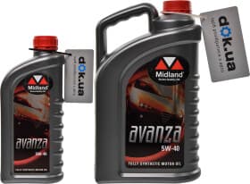 Моторное масло Midland Avanza 5W-40 синтетическое