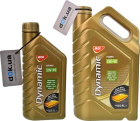 Моторное масло MOL Dynamic Prima 5W-40 синтетическое