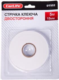 Двухсторонний скотч Carlife DT552 15 мм х 5 м