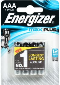 Батарейка Energizer Max Plus 257-1007_4 AAA (мізинчикова) 1,5 V 4 шт
