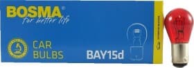 Автолампа Bosma P21/5W BAY15d 5 W 21 W червона 4148