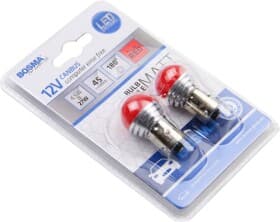 Автолампа Bosma P21W BA15s 4,5 W красная 5332