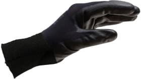 Перчатки рабочие Würth Black PU трикотажные с полиуретановым покрытием черные