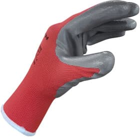 Перчатки рабочие Würth Red Nitrille трикотажные с нитриловым покрытием красные