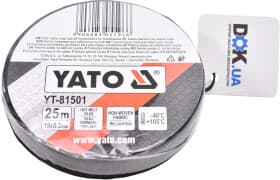 Изолента Yato YT-81501 черная на тканевой основе 19 мм x 25 м