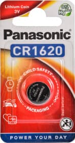 Батарейка Panasonic CR-1620EL1B CR1620 3 V 1 шт Батарейка Panasonic CR-1620EL1B CR1620 3 V 1 шт
