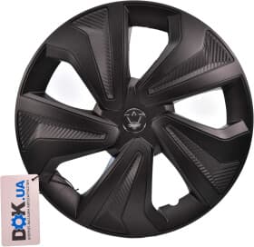 Комплект ковпаків на колеса Carface WJ-5046-C колір чорний з карбоновою обробкою