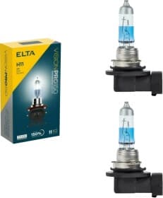 Автолампа Elta Automotive Vision Pro 150 H11 PGJ19-2 55 W прозоро-блакитна EB6711TR